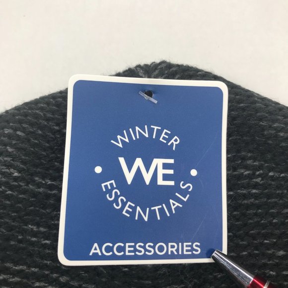 Winter Essentials Men's One Size Black Knit Beanie New - Picture 4 of 9